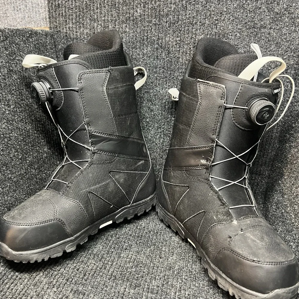 Burton Highline BOA‎ Snowboard Boots Mens 12 Black Imprint 1 Insulated Warm